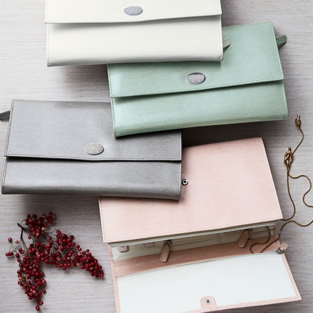 WOLF McKenna Leather Travel Jewelry Portfolio